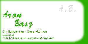 aron basz business card